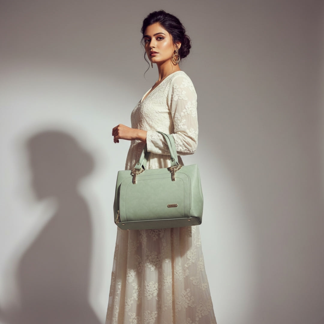 Cherry Bloossom Mint Grace Tote
