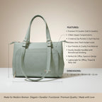 Cherry Bloossom Mint Grace Tote