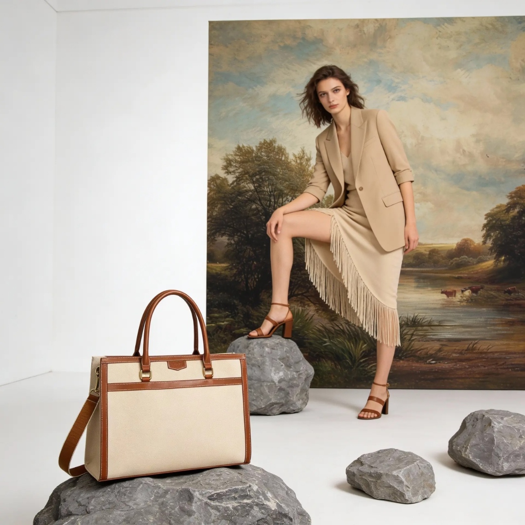 Davina Orange Emporio Tote Bag
