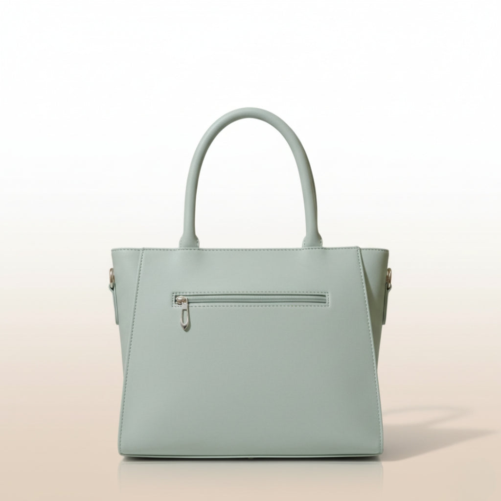 Cherry Bloossom Mint Luxe Handbag