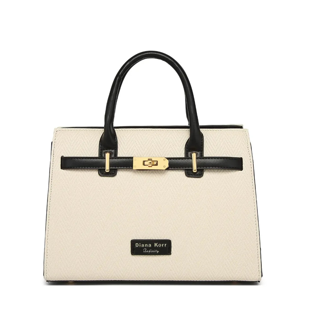 Black Textured Handbag for Women