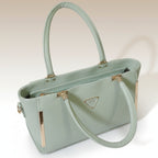 Cherry Bloossom Mint Luxe Handbag