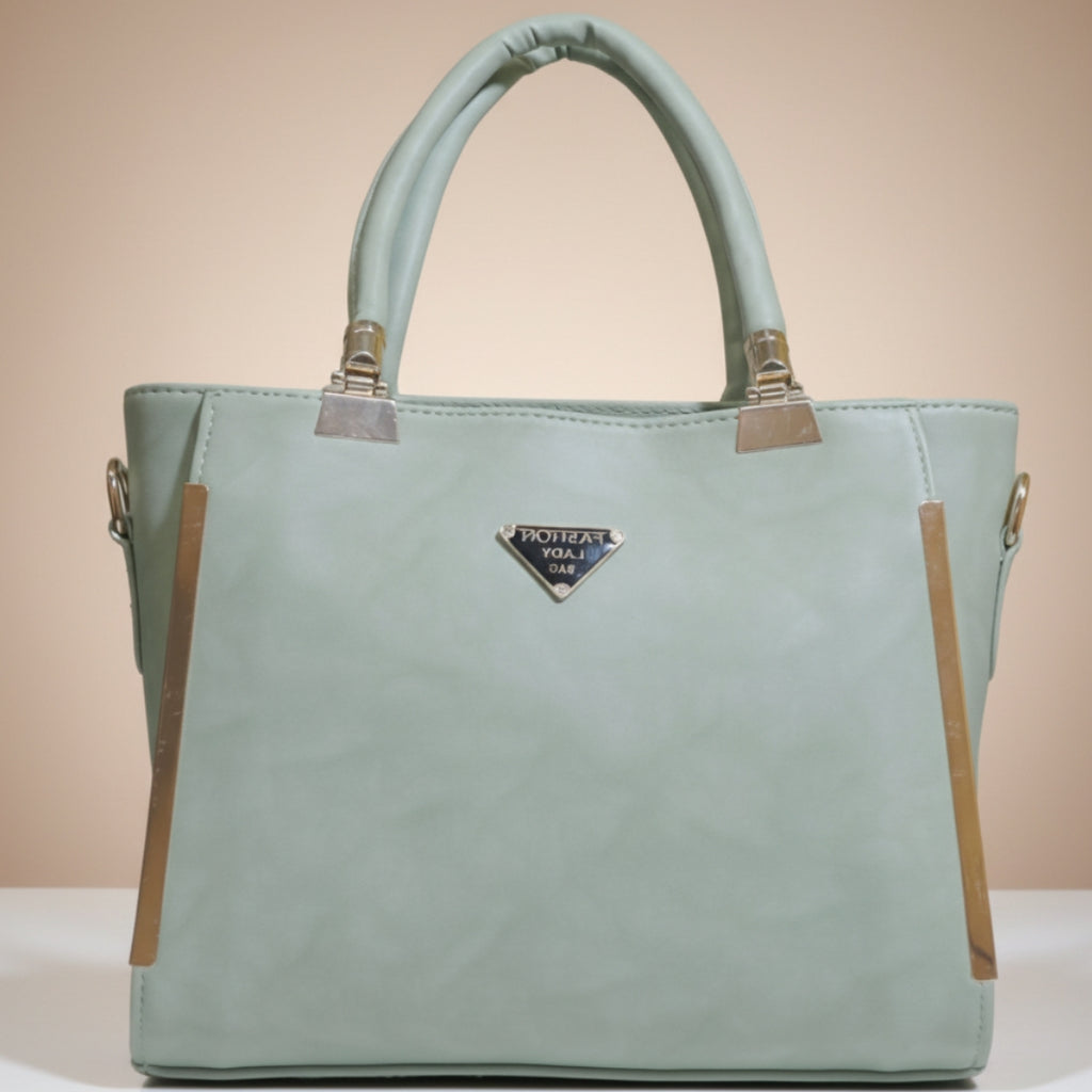 Cherry Bloossom Mint Luxe Handbag