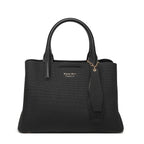 Black Canvas Structured Handbag for Women