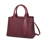 Wine Canvas Structured Handbag for Women