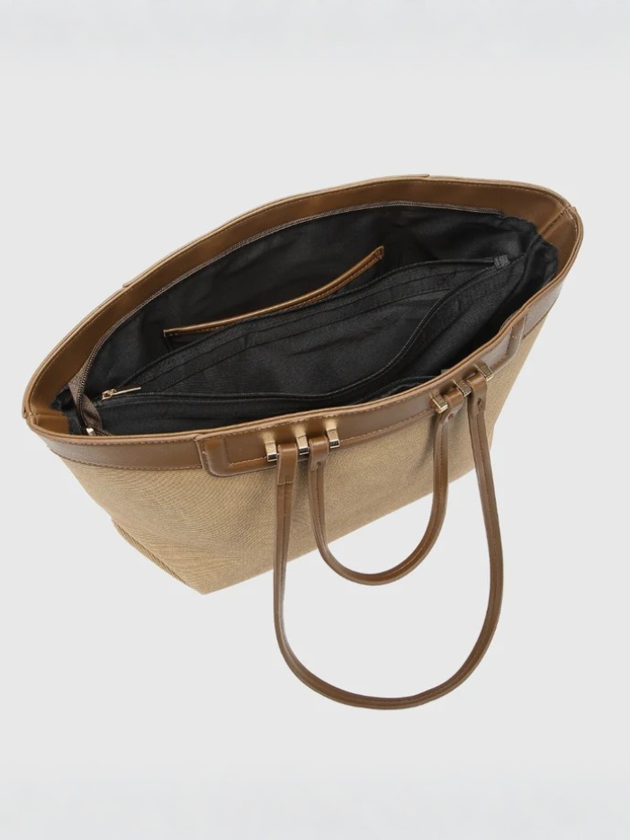 CLASSIC HAZEL KHAKI TOTE BAG