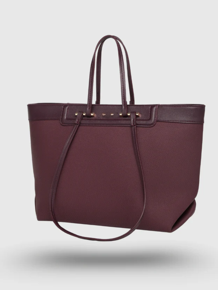 CLASSIC HAZEL MAROON TOTE BAG