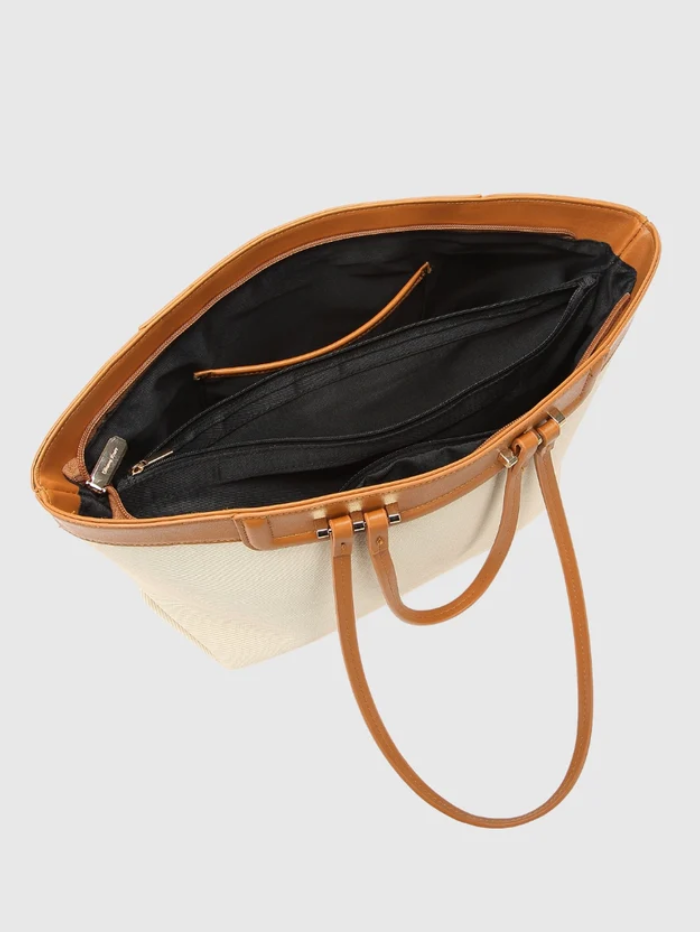 CLASSIC HAZEL OFF WHITE TOTE BAG