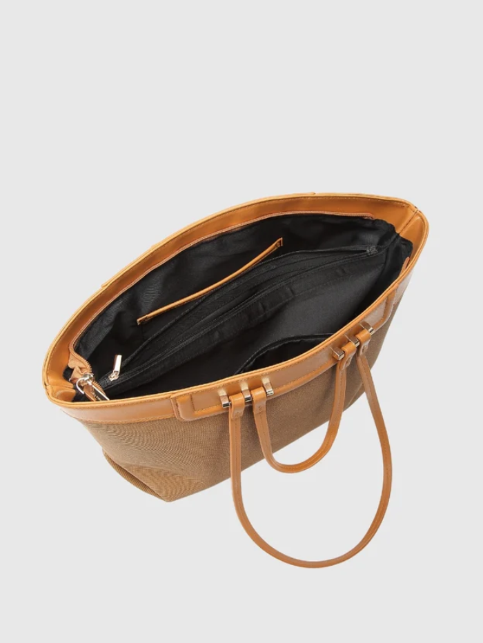 CLASSIC HAZEL OFF YELLOW TOTE BAG