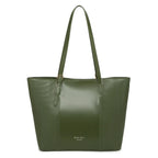 Green Textured Panel Tote Bag for Women