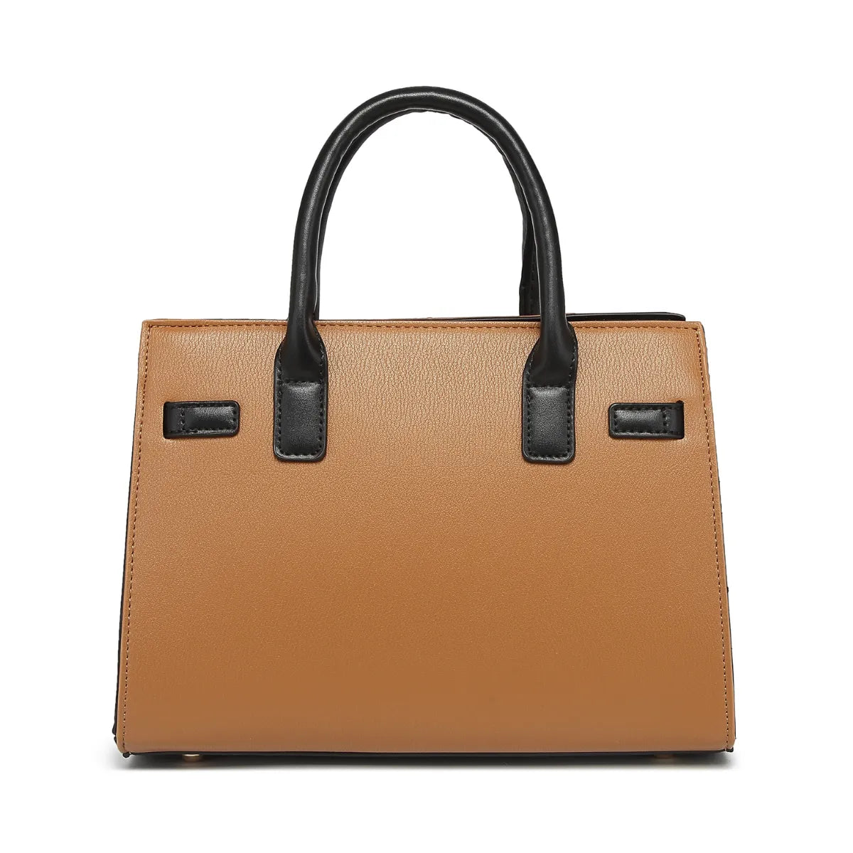 Tan Chevron Textured Handbag for Women