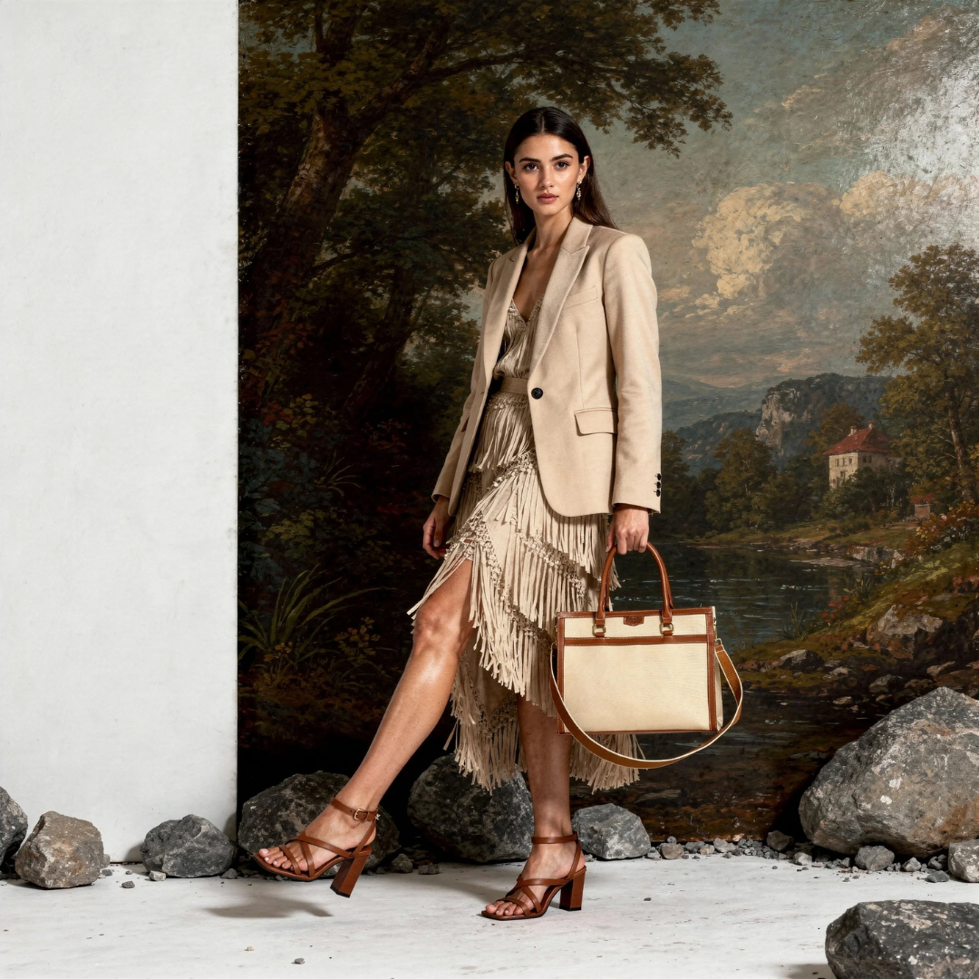 Davina Orange Emporio Tote Bag