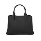 Black Canvas Structured Handbag for Women