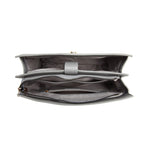 Grey Structured Top Handle Handbag for Women