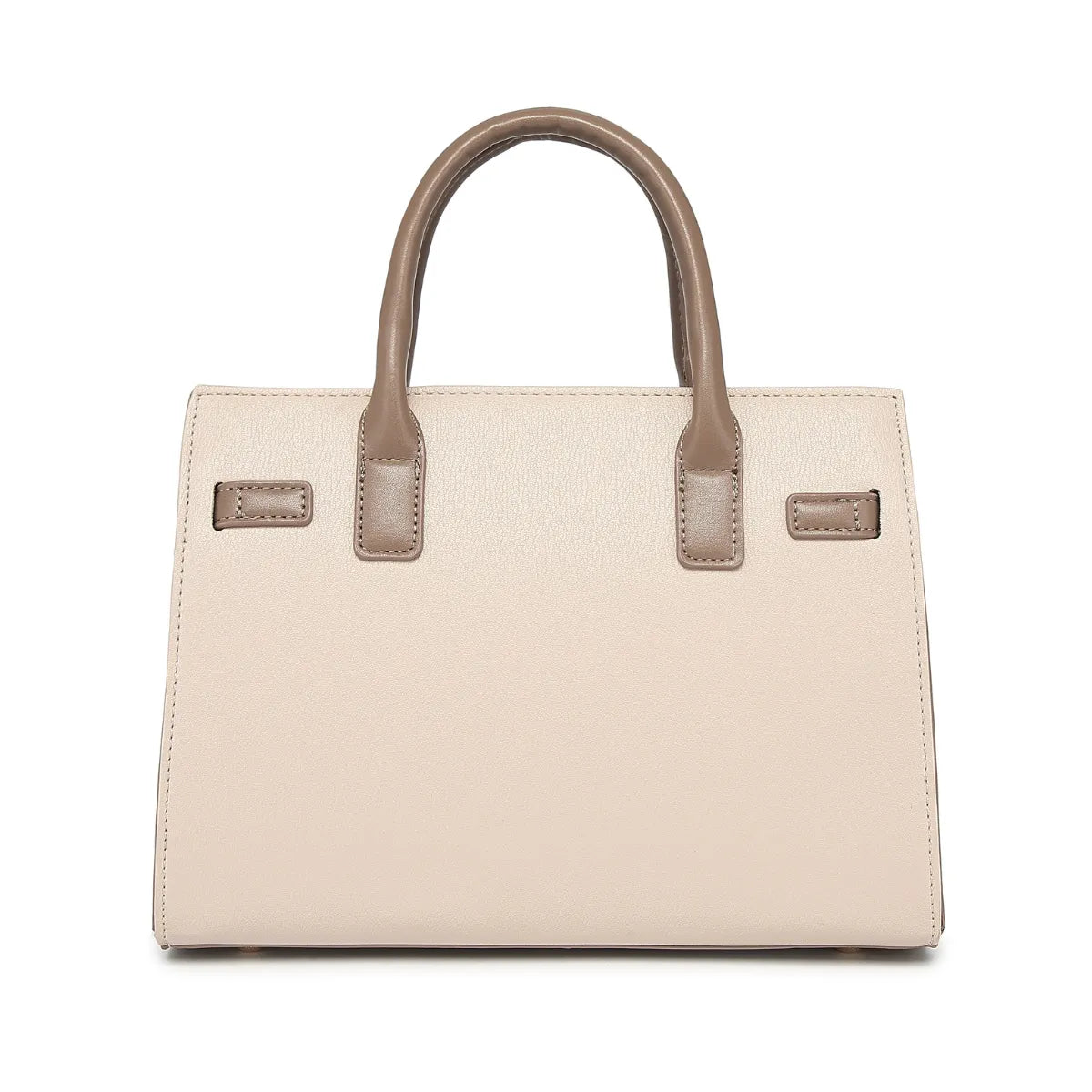 Beige Chevron Textured Handbag for Women