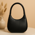 Oval Shape Shoulder Bag for Women - Premium PU Leather Stylish Handbag
