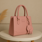 Classic Structured Tote Pink HandBag For Women – Premium Office & Casual Handbag