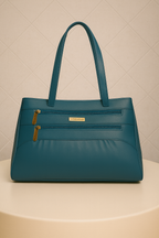 Teal Luxe Shoulder Handbag