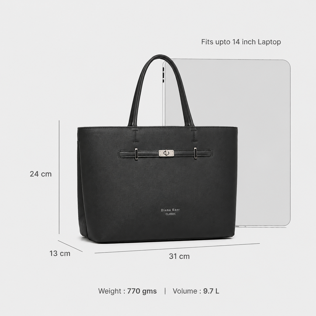 TRU DIANA KORR CLASSIC TOTE BAG