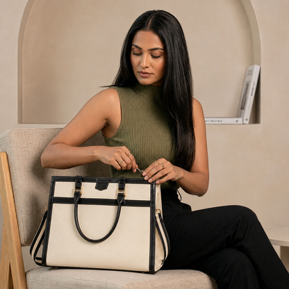 Davina Black Emporio Tote Bag