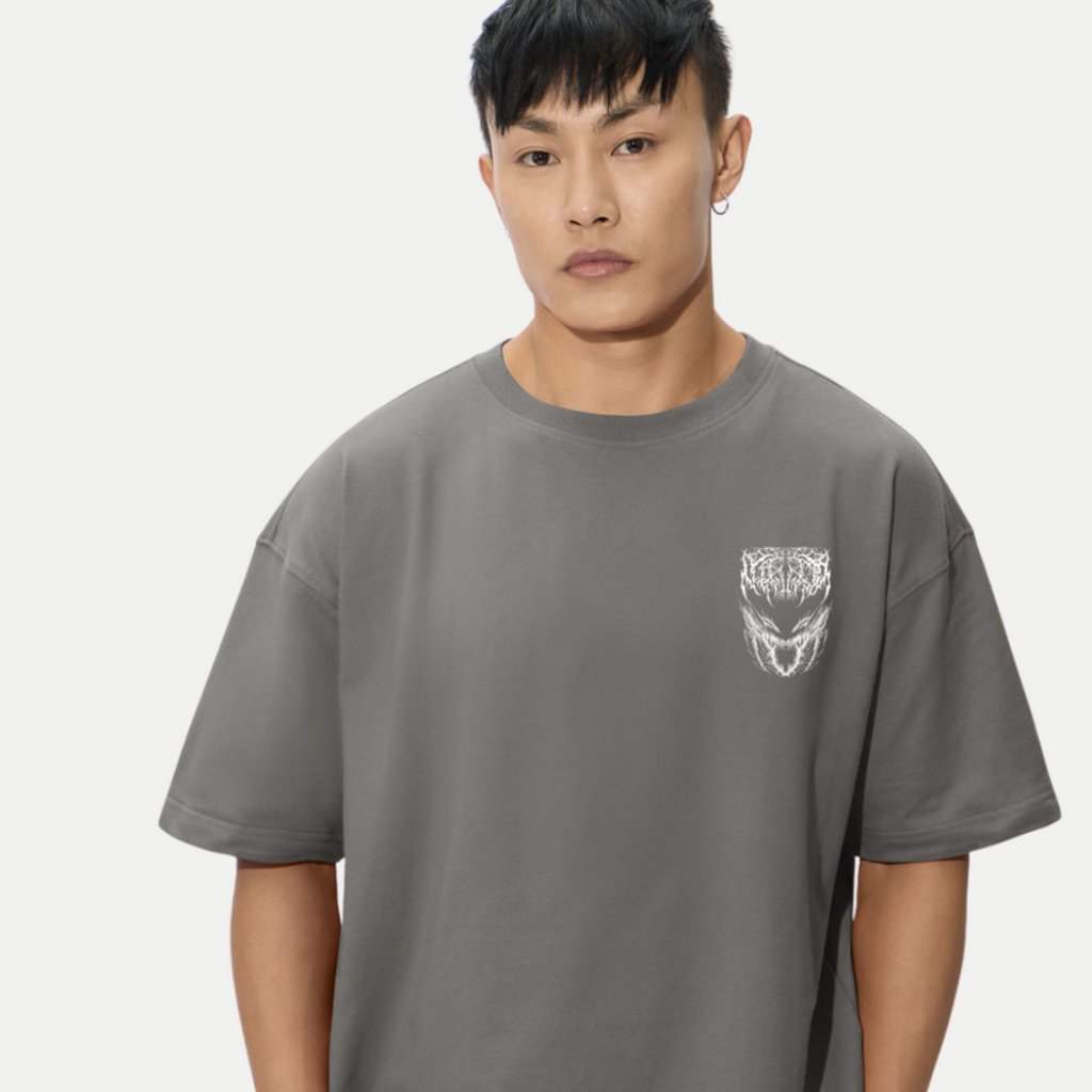 Men’s Oversized T-Shirt – VoidMaw Scream Front Graphic