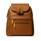 Premium Vegan Leather Backpacks with Gold Detailing – Stylish & Functional