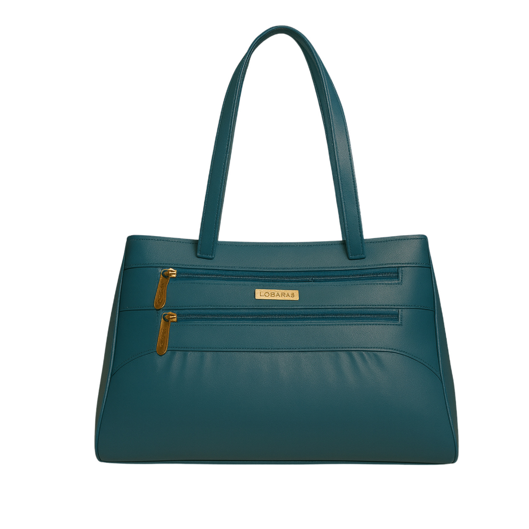 Blush Structured Tote Handbag For Women