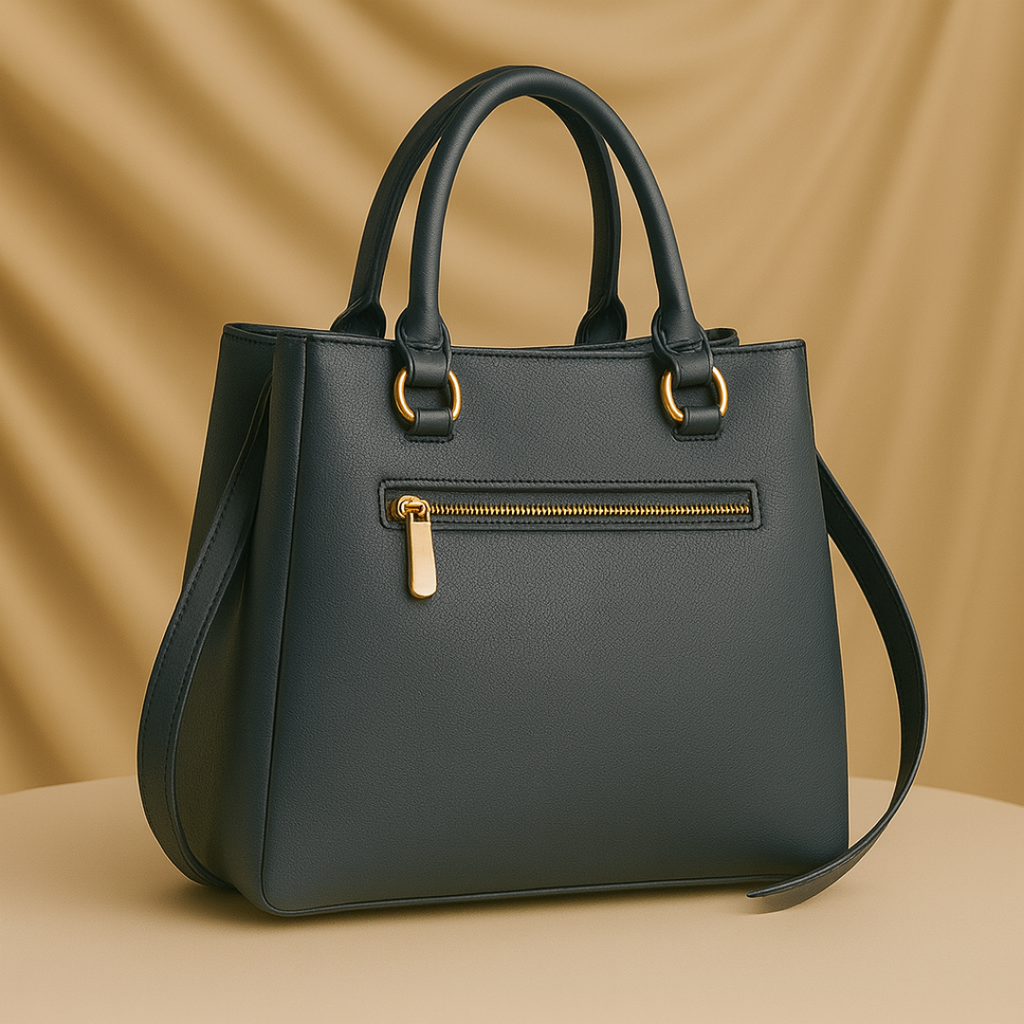 Mocha Charm Structured Tote handbag For Women