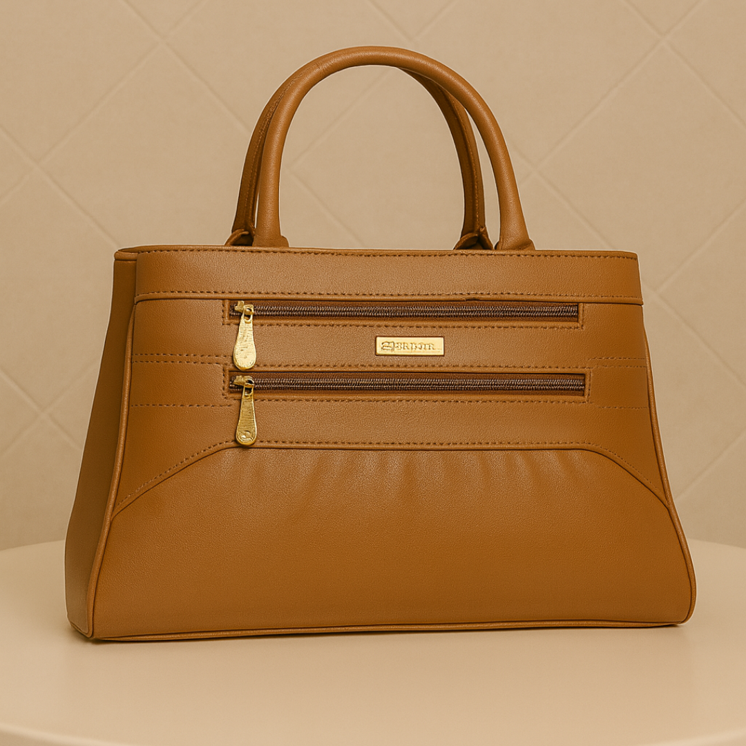 Blush Structured Tote Handbag For Women