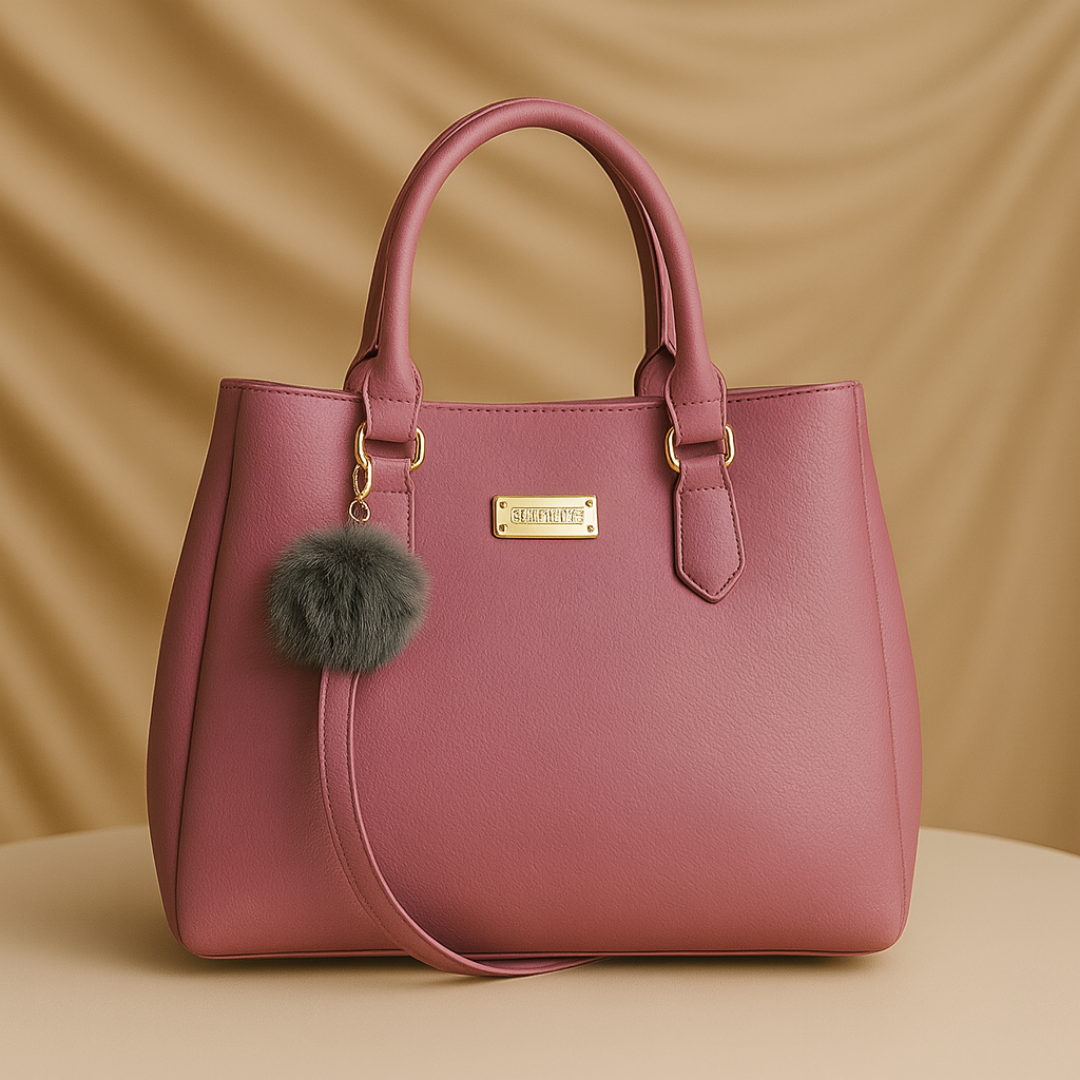 Mocha Charm Structured Tote handbag For Women