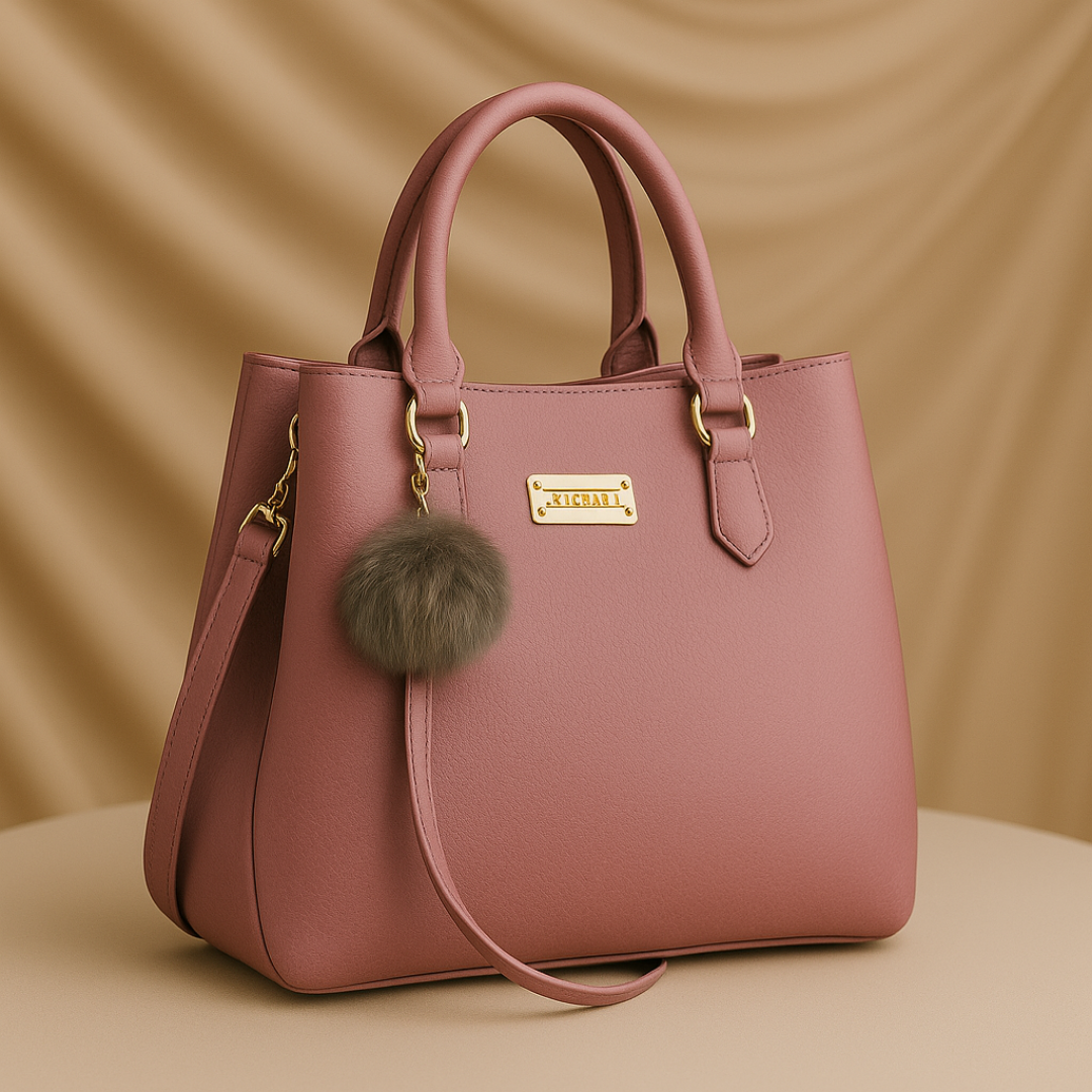 Mocha Charm Structured Tote handbag For Women