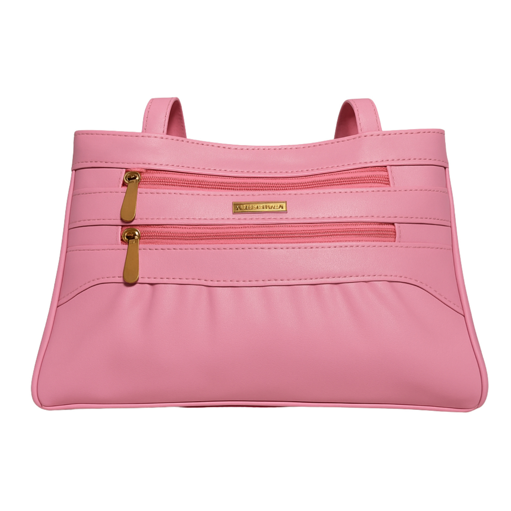 Blush Structured Tote Handbag For Women