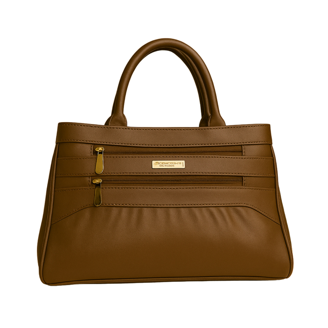 Blush Structured Tote Handbag For Women