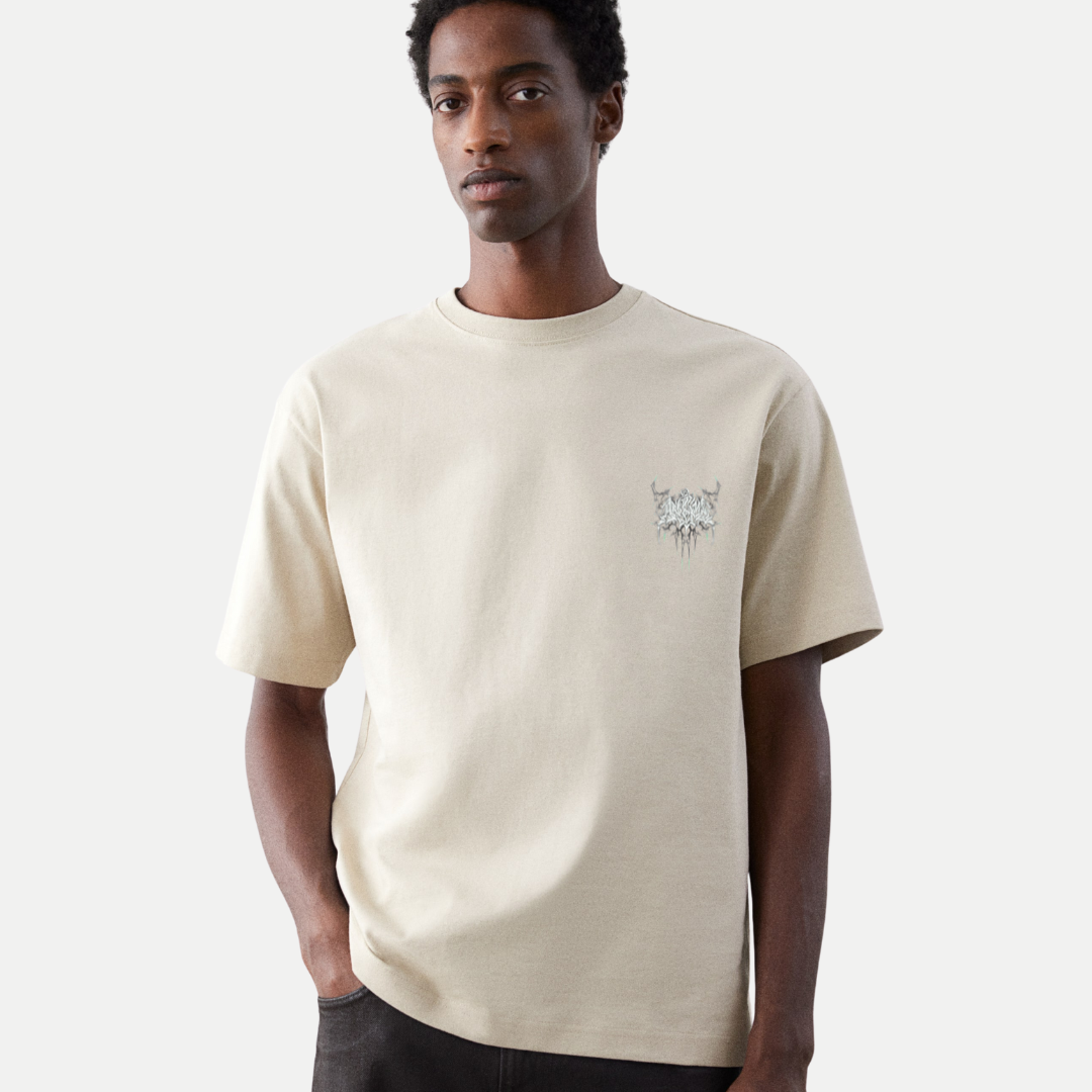 Mens-Oversized-Aether-Sigil-Metallic-Graphic-Tee